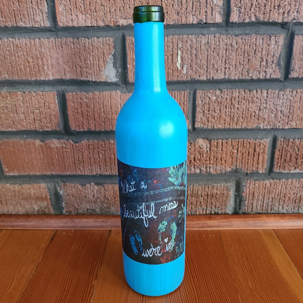 2/$25 Jannm Creative Hand Crafted Wine Bottle
